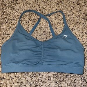 Blue gymshark bra
